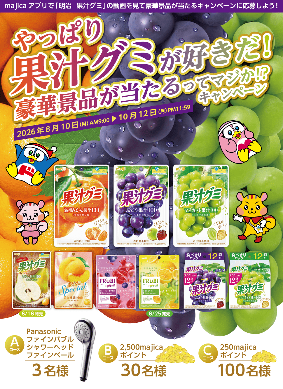 やっぱり果汁グミが好きだ!豪華景品が当たるってマジか!?キャンペーン