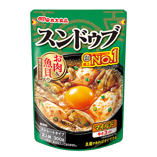 丸大食品スンドゥブ マイルド 2人前 袋(300g)