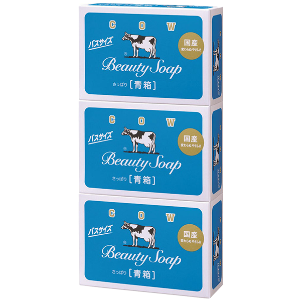 牛乳石鹸 カウブランド 青箱 バスサイズ 130g×3個入