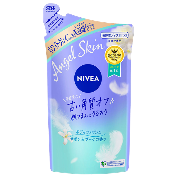 花王 ニベア エンジェルスキン ボディウォッシュ サボン&ブーケの香り 詰替 増量企画品 360ml