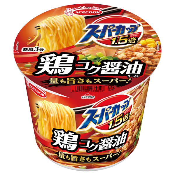エースコック スーパーカップ1.5 しょうゆラーメン カップ 109g