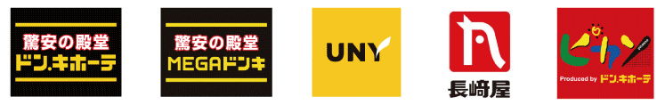 ドン・キホーテ　MEGAドン・キホーテ　UNY　長崎屋　ピカソのロゴマーク