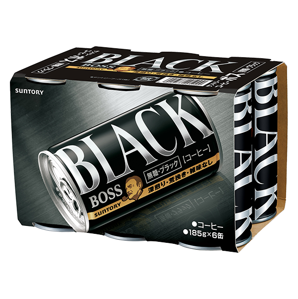 サントリーフーズ ボス無糖ブラック(185g×6缶入)
