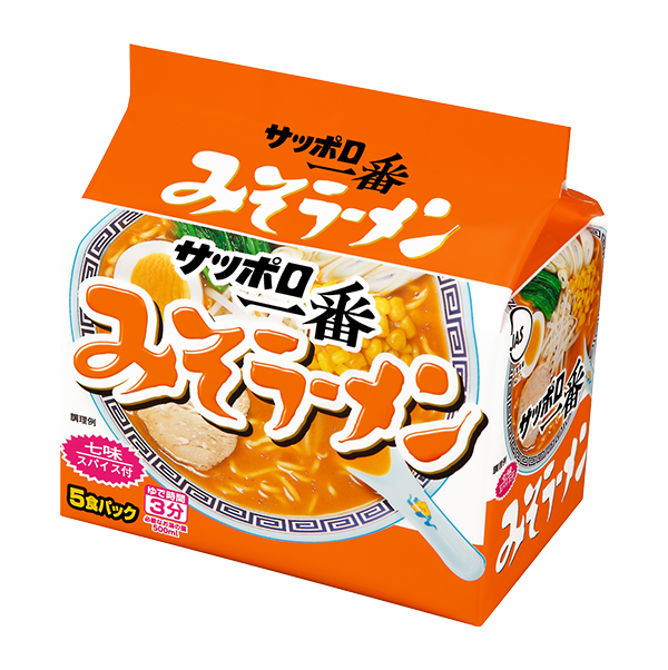 サンヨー食品 サッポロ一番　みそラーメン　5食パック(500g)
