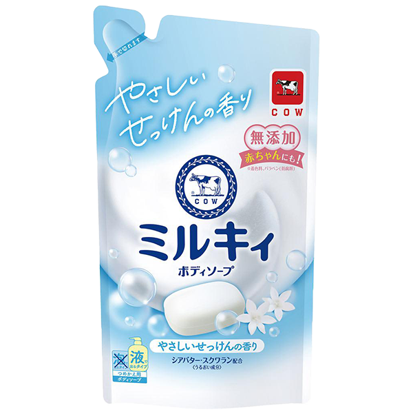 牛乳石鹸 ミルキィボディソープ　やさしいせっけんの香り　詰替用(360ml)