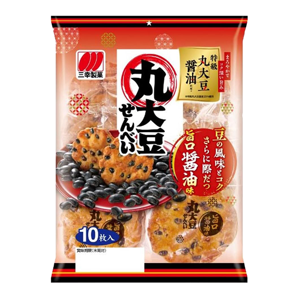 三幸製菓 丸大豆せんべい 旨口醤油味(10枚入)