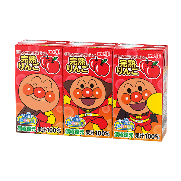 明治 アンパンマン完熟りんご(125ml×3個入)